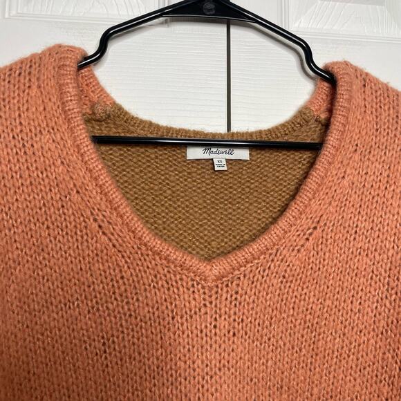 Madewell Balloon-Sleeve Pullover Sweater in Colorblock Size XS - Picture 3 of 5